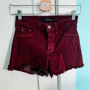 Wine Colored KanCan Shorts